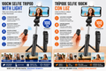 3 In 1 Tripod Bluetooth Selfie Stick with Fill Light for Smartphone